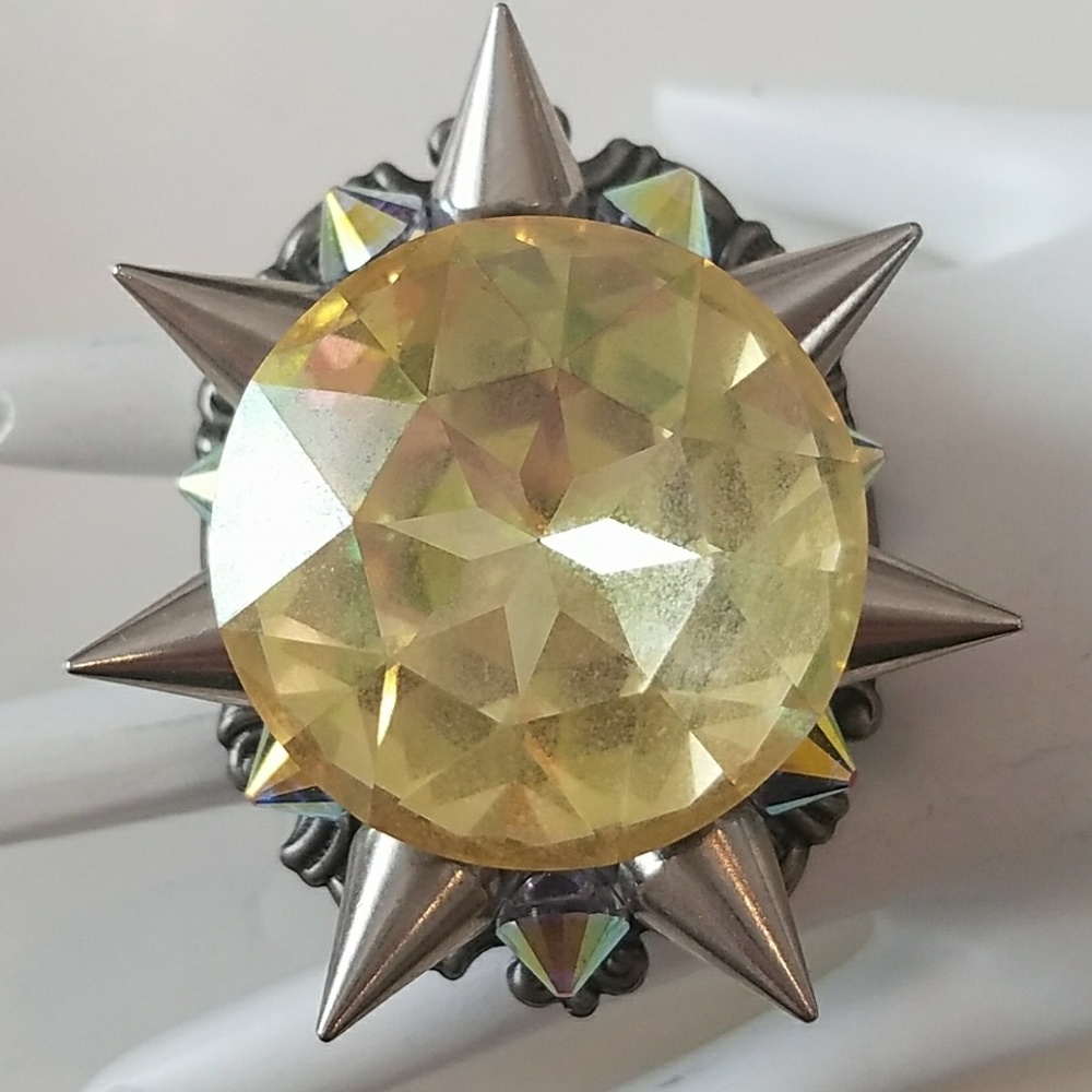 GASOLINE GLAMOUR DELUXE RING LEMON round - Picture 2 of 6